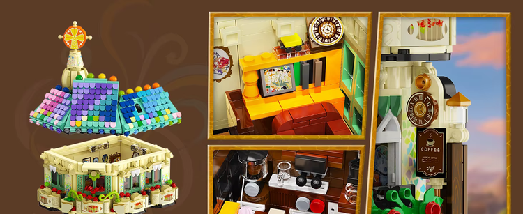 Café de Flore – detailreiches Klemmbaustein-Set mit 1.876 Teilen | LEGO-kompatibel