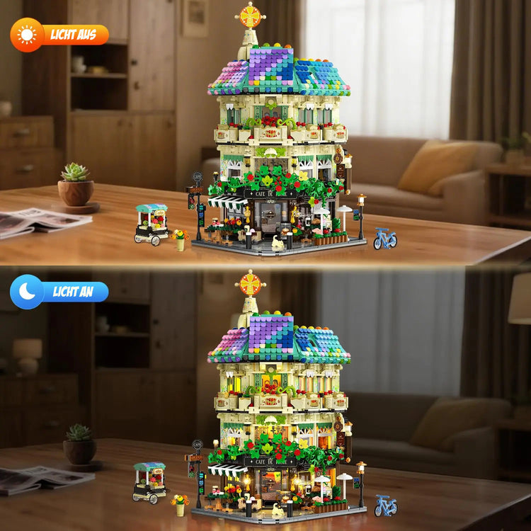 Café de Flore – detailreiches Klemmbaustein-Set mit 1.876 Teilen | LEGO-kompatibel