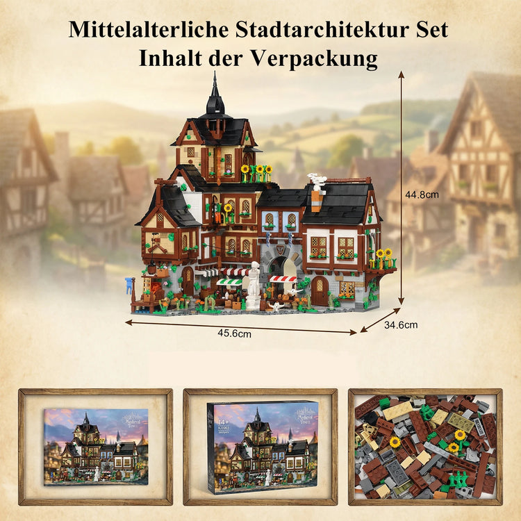 Mittelalterliche Stadt – 3.867-teiliges Architektur-Set | LEGO®-kompatibel