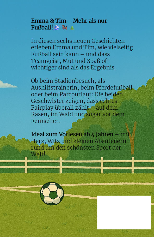 Mehr als nur Fußball (Emma & Tim, Band 3) | Kinderbuch