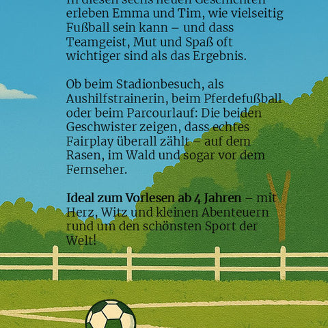 Mehr als nur Fußball (Emma & Tim, Band 3) | Kinderbuch
