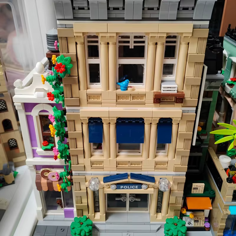 Polizeistation-Set - Bausteinset ähnlich Lego Icons 10278