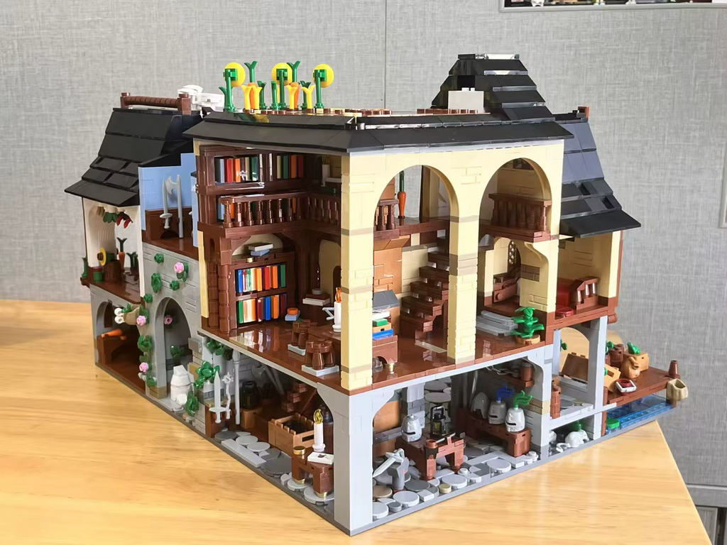 Mittelalterliche Stadt – 3.867-teiliges Architektur-Set | LEGO®-kompatibel