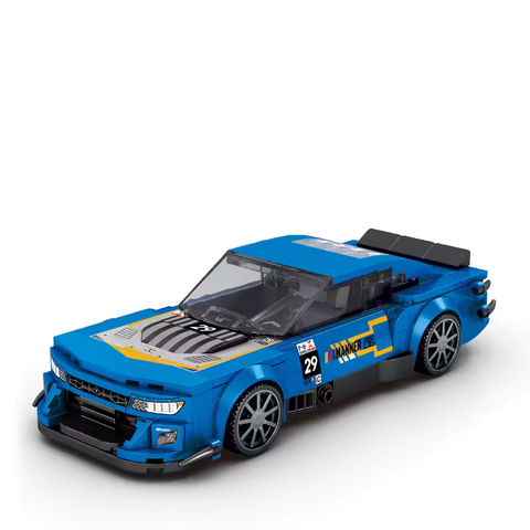Blauer Nascar-Sportwagen