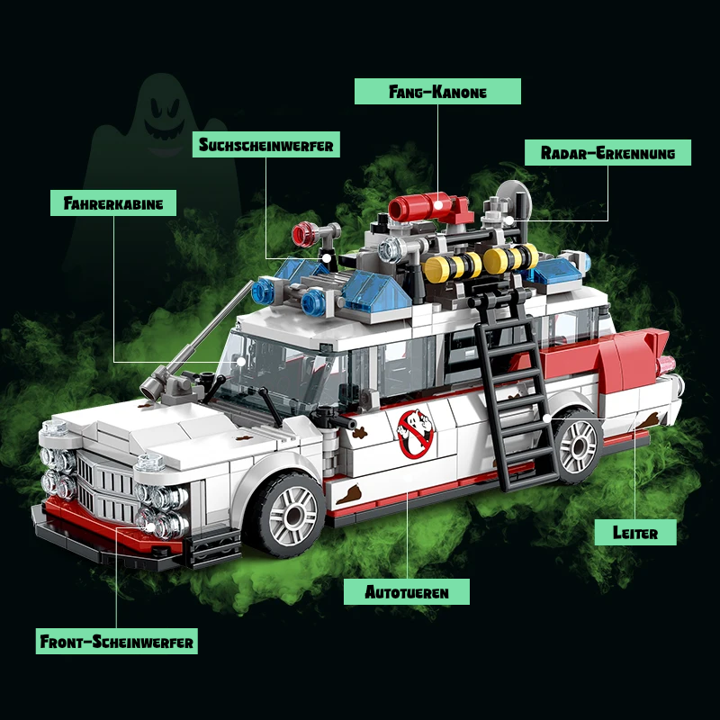 Geisterjäger-Auto - Lego-kompatibel