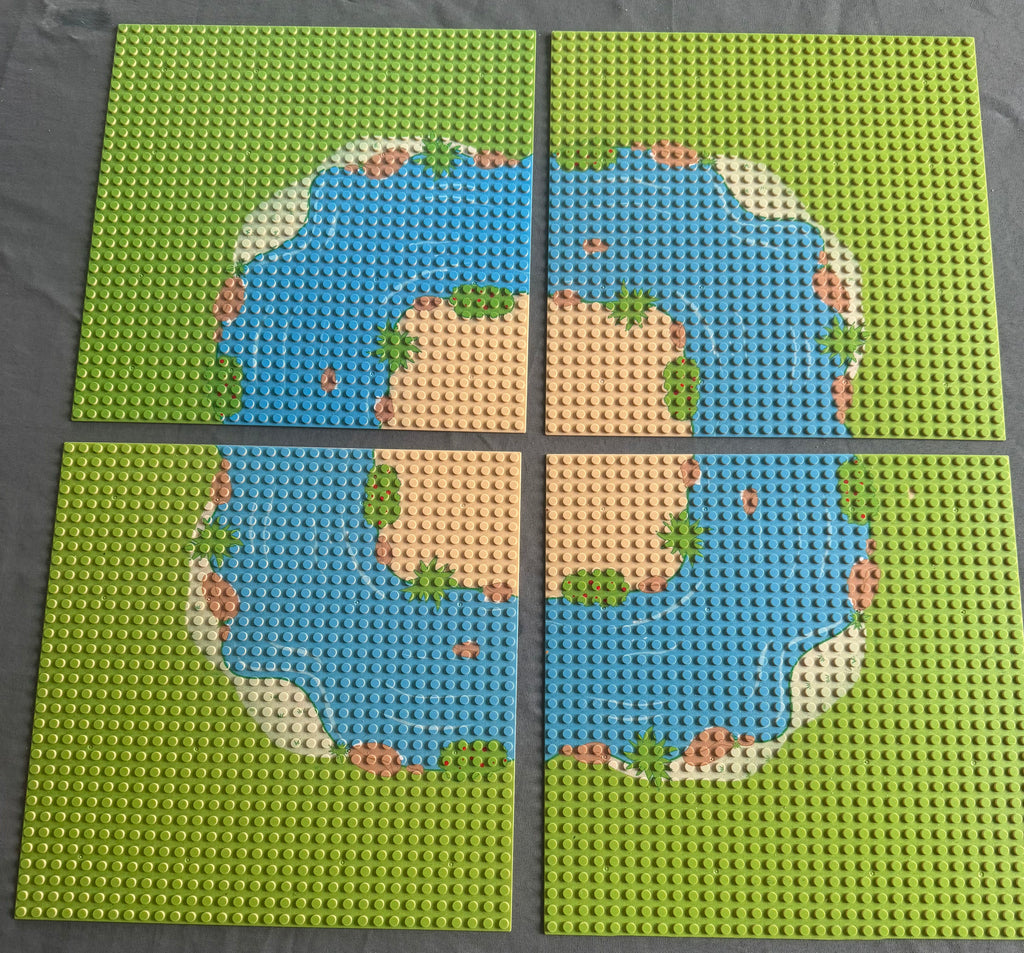 Grundplatten "Insel" 32x32 Noppen