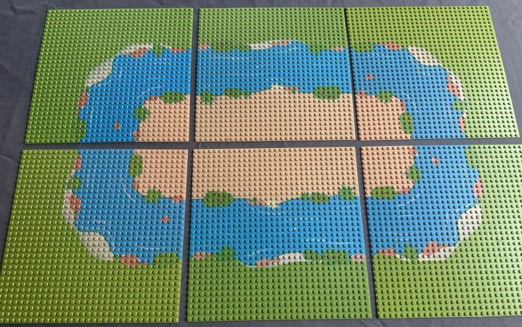 Grundplatten "Insel" 32x32 Noppen