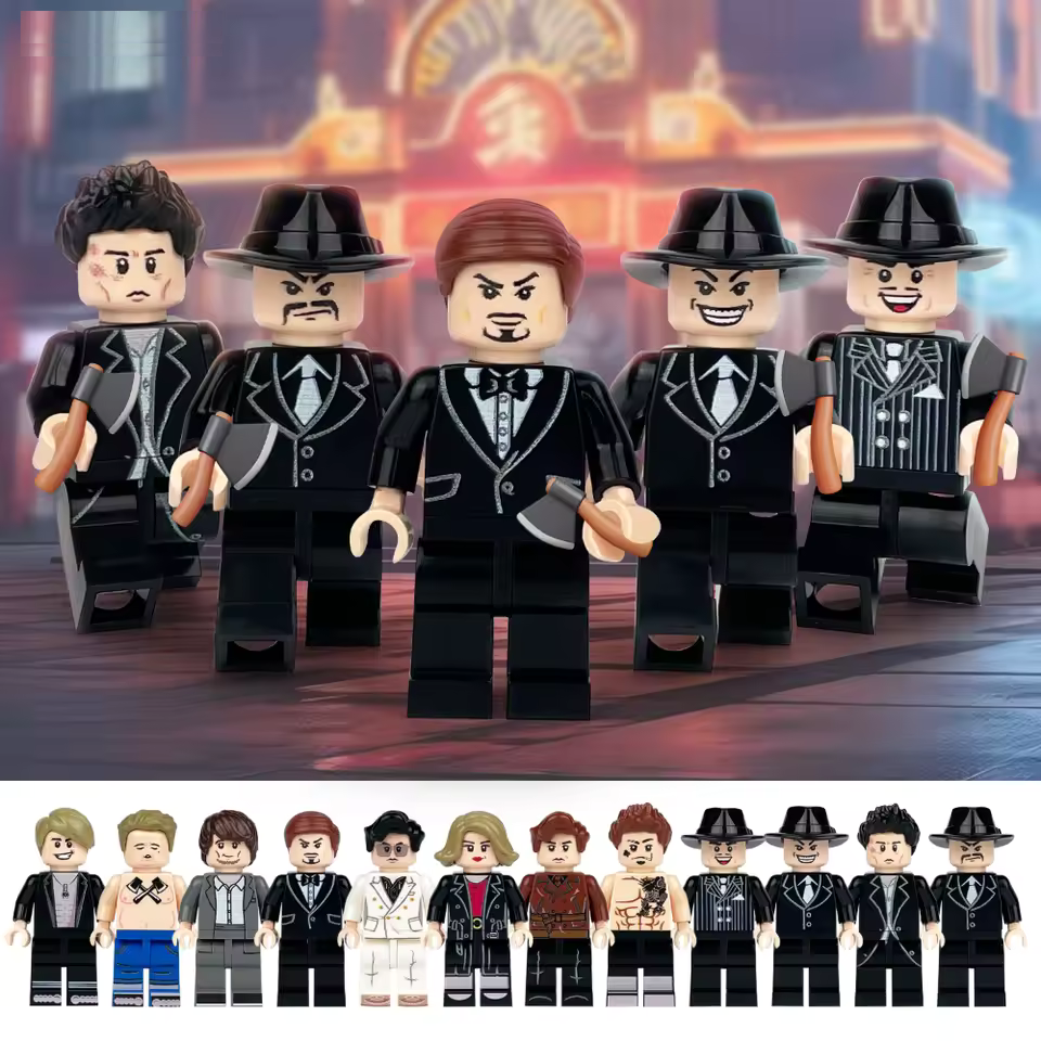 12 Mafia-Figuren – kompatibel mit LEGO®-Klemmbausteinen