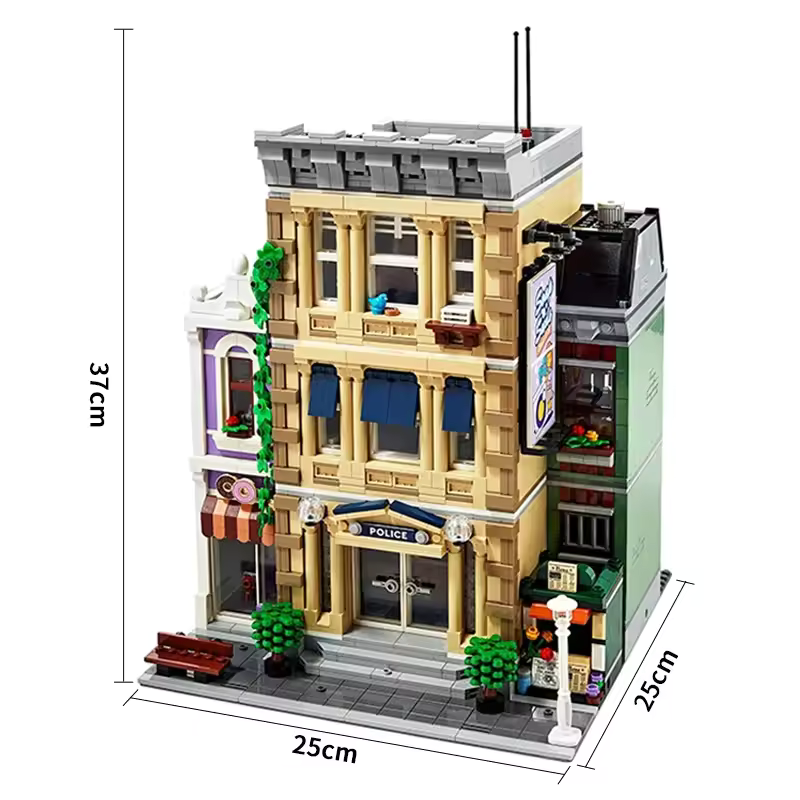 Polizeistation-Set - Bausteinset ähnlich Lego Icons 10278