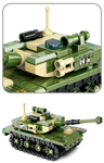 Panzer mit drehbarem Turm und Kettenantrieb | LEGO®-kompatibel