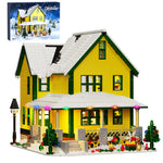 Weihnachtshaus mit Beleuchtung – festliches Klemmbaustein-Set | LEGO®-kompatibel