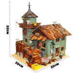 Fischerhaus am Hafen – detailreiches Klemmbaustein-Set mit 2.049 Teilen | LEGO-kompatibel