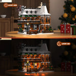 Verschneites Weihnachtshaus "Wonderful Life" mit LED-Beleuchtung | LEGO®-kompatibel