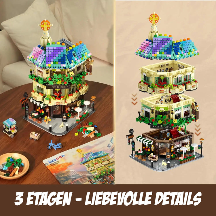 Café de Flore – detailreiches Klemmbaustein-Set mit 1.876 Teilen | LEGO-kompatibel
