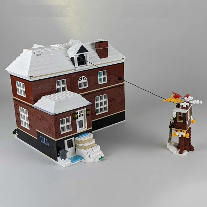 "Kevin allein zuhaus" - Großes Familienhaus – Klemmbaustein-Set mit 3.955 Teilen | LEGO-kompatibel
