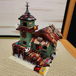 Fischerhaus am Hafen – detailreiches Klemmbaustein-Set mit 2.049 Teilen | LEGO-kompatibel