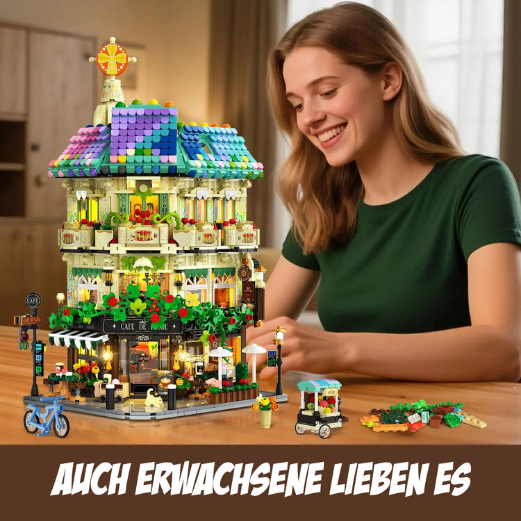 Café de Flore – detailreiches Klemmbaustein-Set mit 1.876 Teilen | LEGO-kompatibel