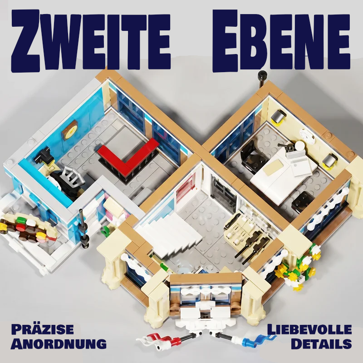 Polizeistation – 3-stöckiges Modular Building | LEGO®-kompatibel
