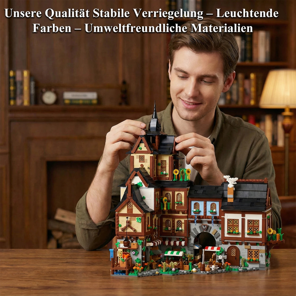 Mittelalterliche Stadt – 3.867-teiliges Architektur-Set | LEGO®-kompatibel