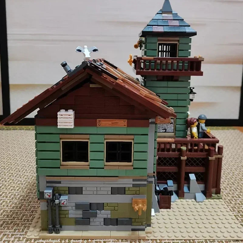 Fischerhaus am Hafen – detailreiches Klemmbaustein-Set mit 2.049 Teilen | LEGO-kompatibel