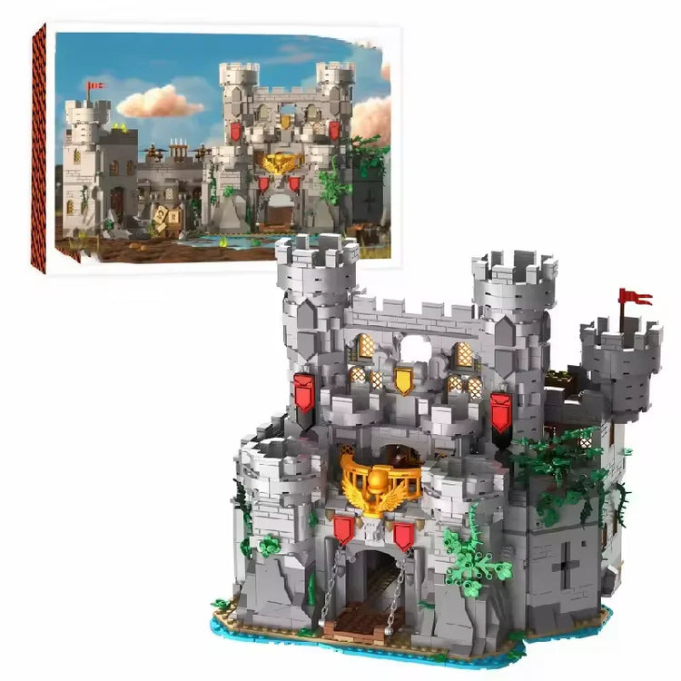 Baustein-Set Ritterburg „Heiliger Geist Schwert“ – modulare mittelalterliche Burg, 2.654 Teile