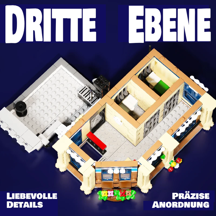 Polizeistation – 3-stöckiges Modular Building | LEGO®-kompatibel