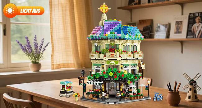 Café de Flore – detailreiches Klemmbaustein-Set mit 1.876 Teilen | LEGO-kompatibel