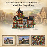 Mittelalterliche Stadt – 3.867-teiliges Architektur-Set | LEGO®-kompatibel