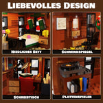 Verschneites Weihnachtshaus "Wonderful Life" mit LED-Beleuchtung | LEGO®-kompatibel