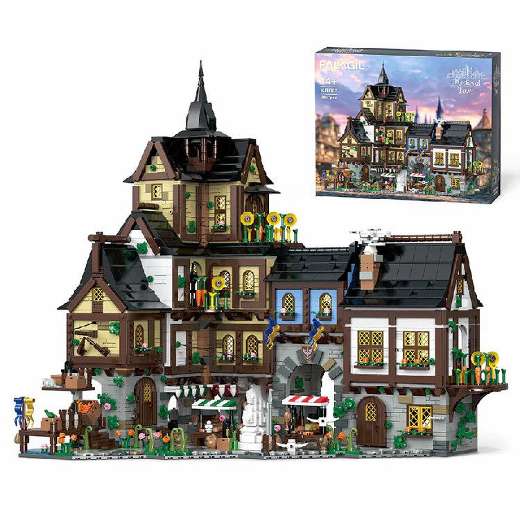 Mittelalterliche Stadt – 3.867-teiliges Architektur-Set | LEGO®-kompatibel