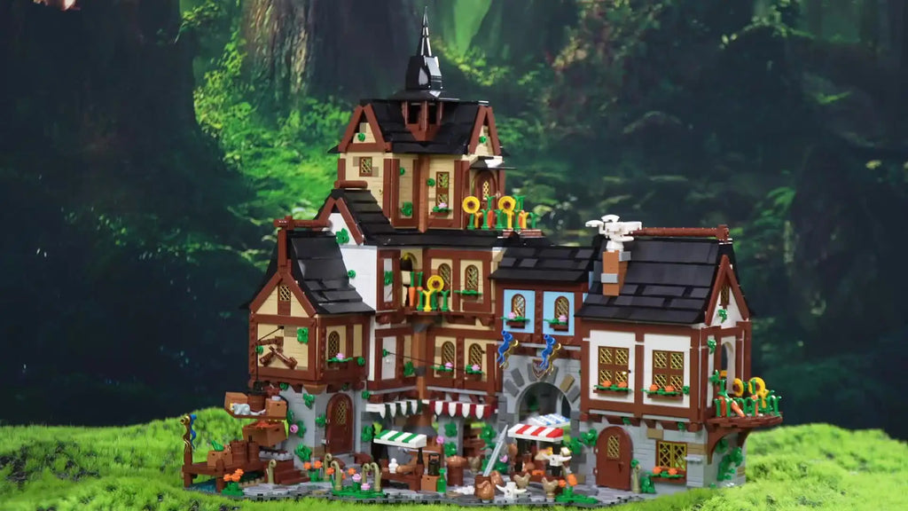 Mittelalterliche Stadt – 3.867-teiliges Architektur-Set | LEGO®-kompatibel