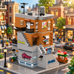 Retro-Eisenwaren-Geschäft – 3.642-teiliges Modular Building mit 7 Figuren | LEGO®-kompatibel
