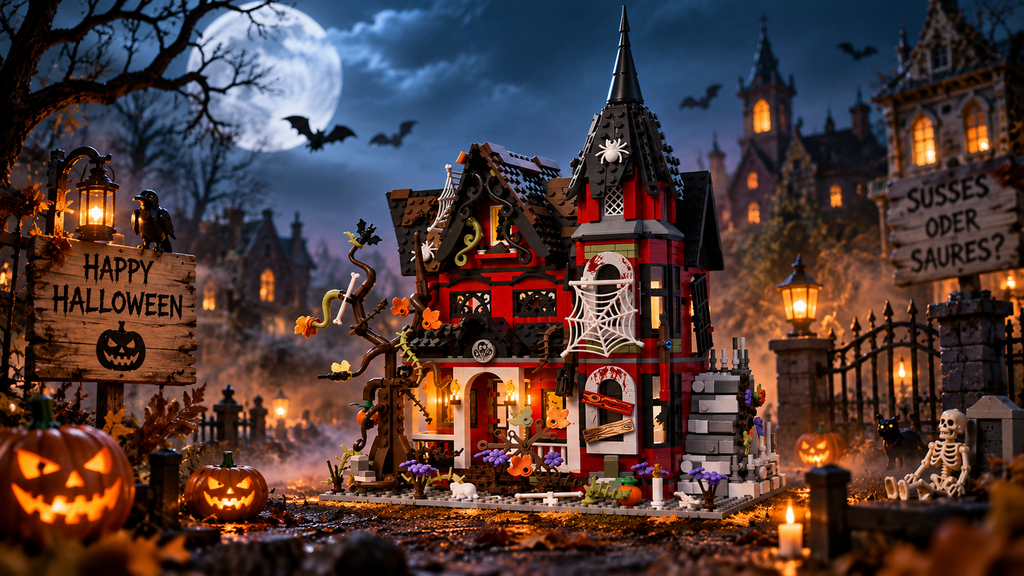 LEGO®-kompatibles Spukhaus Bausteinset - auch als Halloween-Geschenk