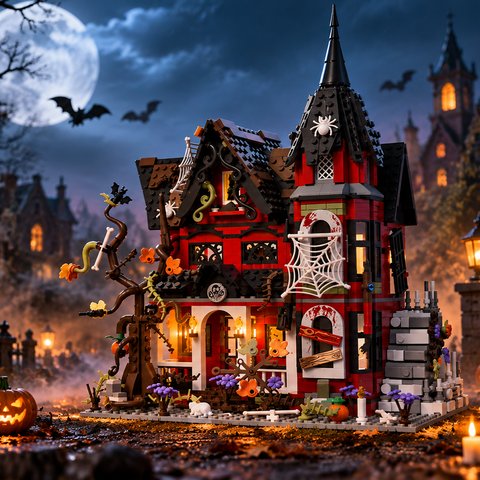 LEGO®-kompatibles Spukhaus Bausteinset - auch als Halloween-Geschenk
