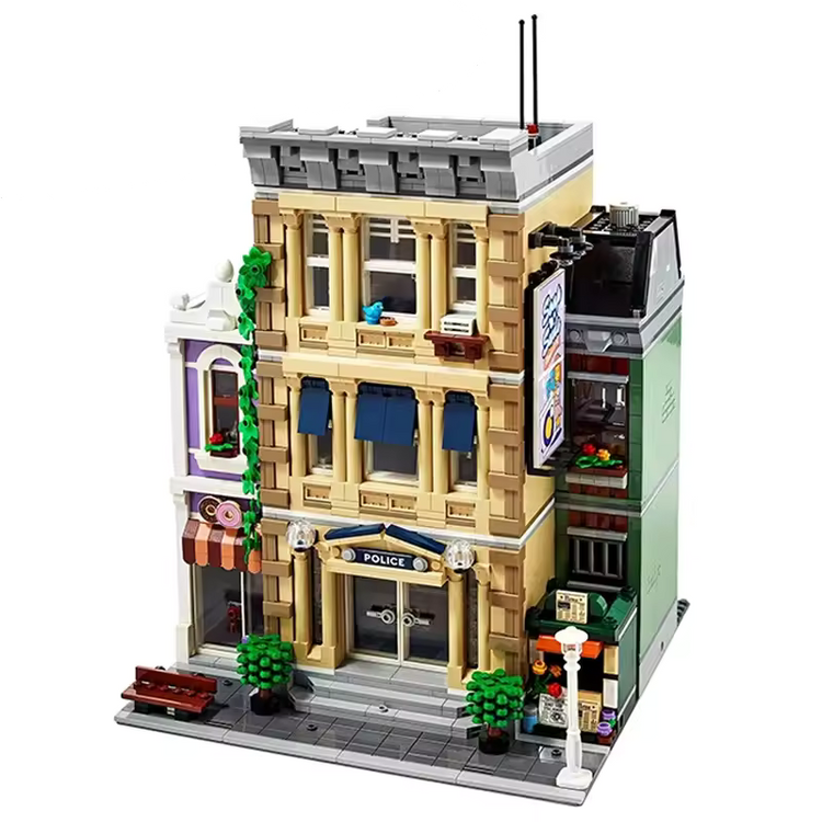 Polizeistation-Set - Bausteinset ähnlich Lego Icons 10278