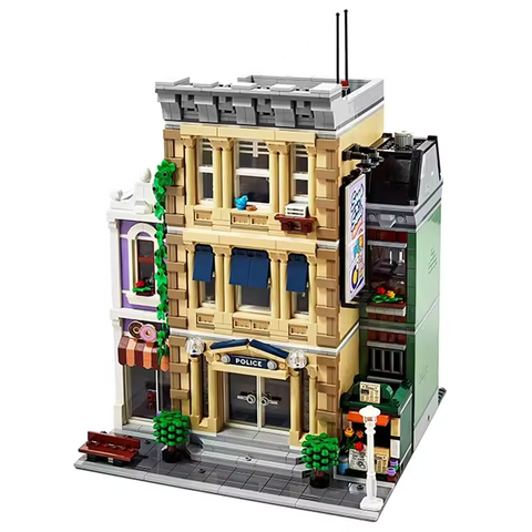 Polizeistation-Set - Bausteinset ähnlich Lego Icons 10278